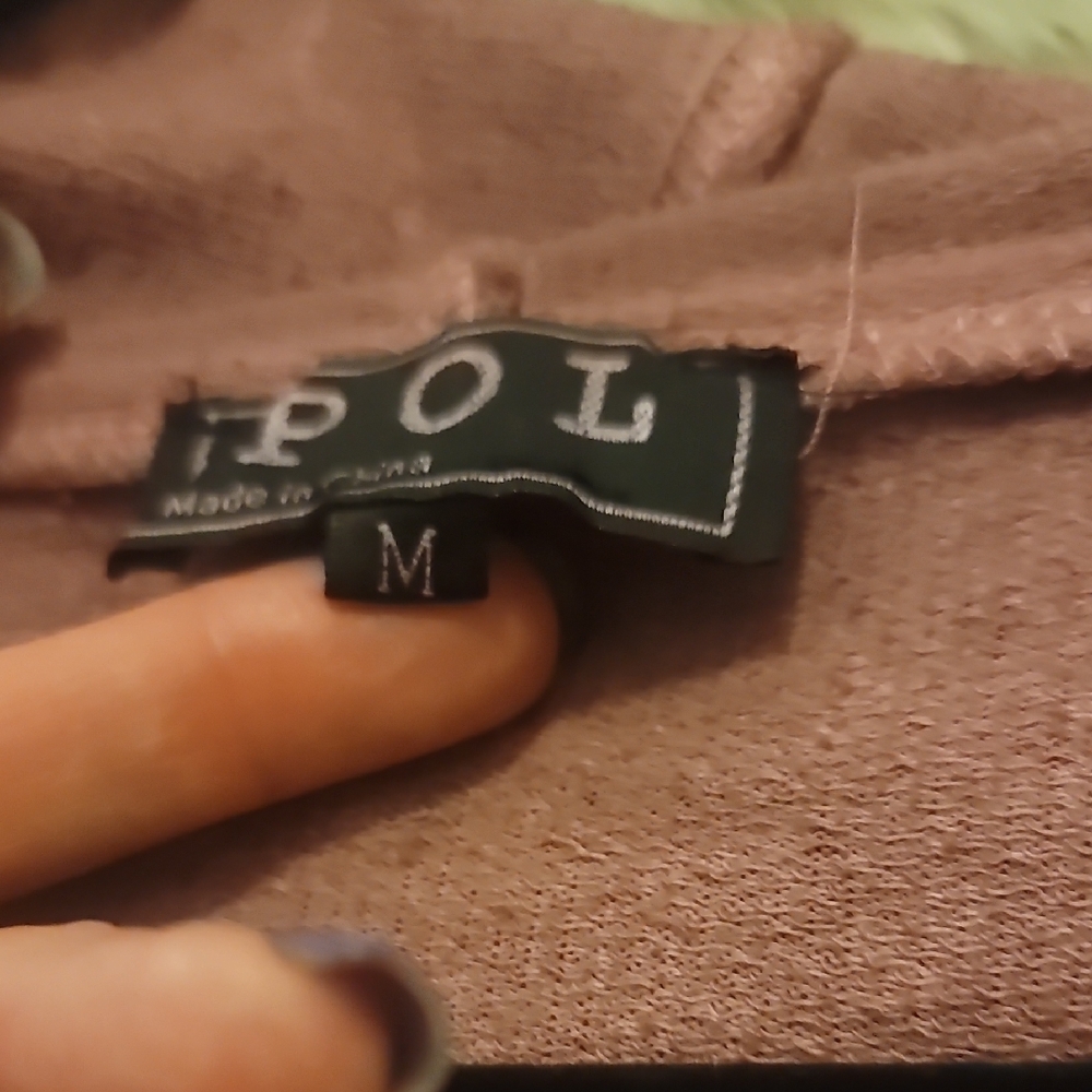 NWOT POL Warm Maroon Midi Full Zip Hoodie - Picture 7 of 9